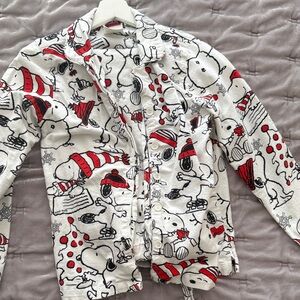 Snoopy Print Pajama Set